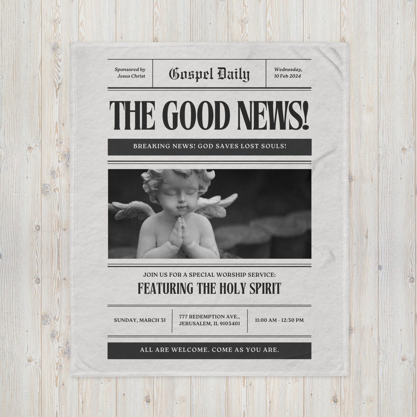 Gospel Daily Throw Blanket
