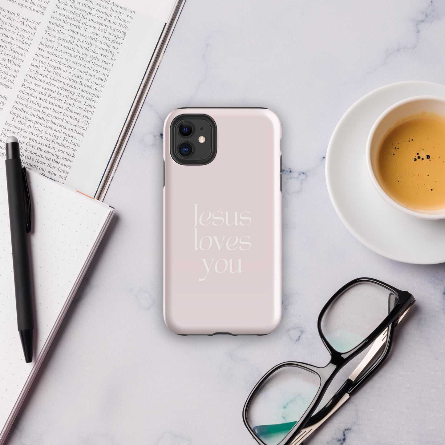 Jesus Loves You Soft Pink Tough Phone Case