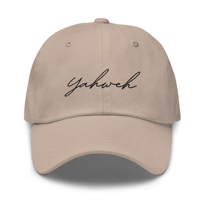 Yahweh Script Embroidered Classic Dad Hat