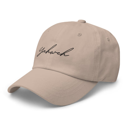 Yahweh Script Embroidered Classic Dad Hat