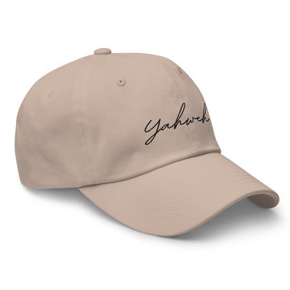 Yahweh Script Embroidered Classic Dad Hat