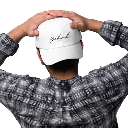 Yahweh Script Embroidered Classic Dad Hat