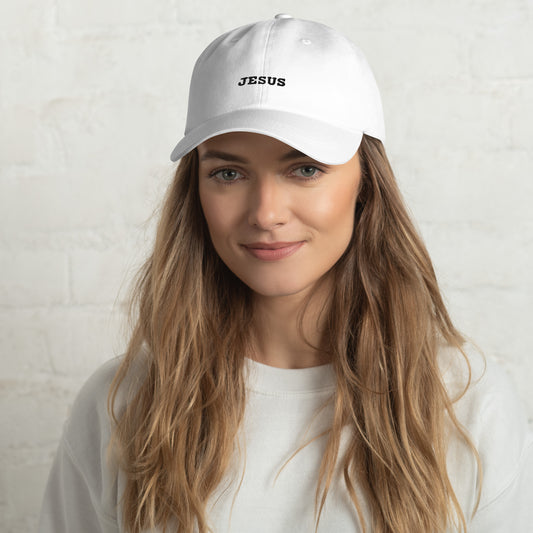 Jesus Dad Hat White
