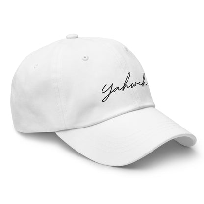 Yahweh Script Embroidered Classic Dad Hat