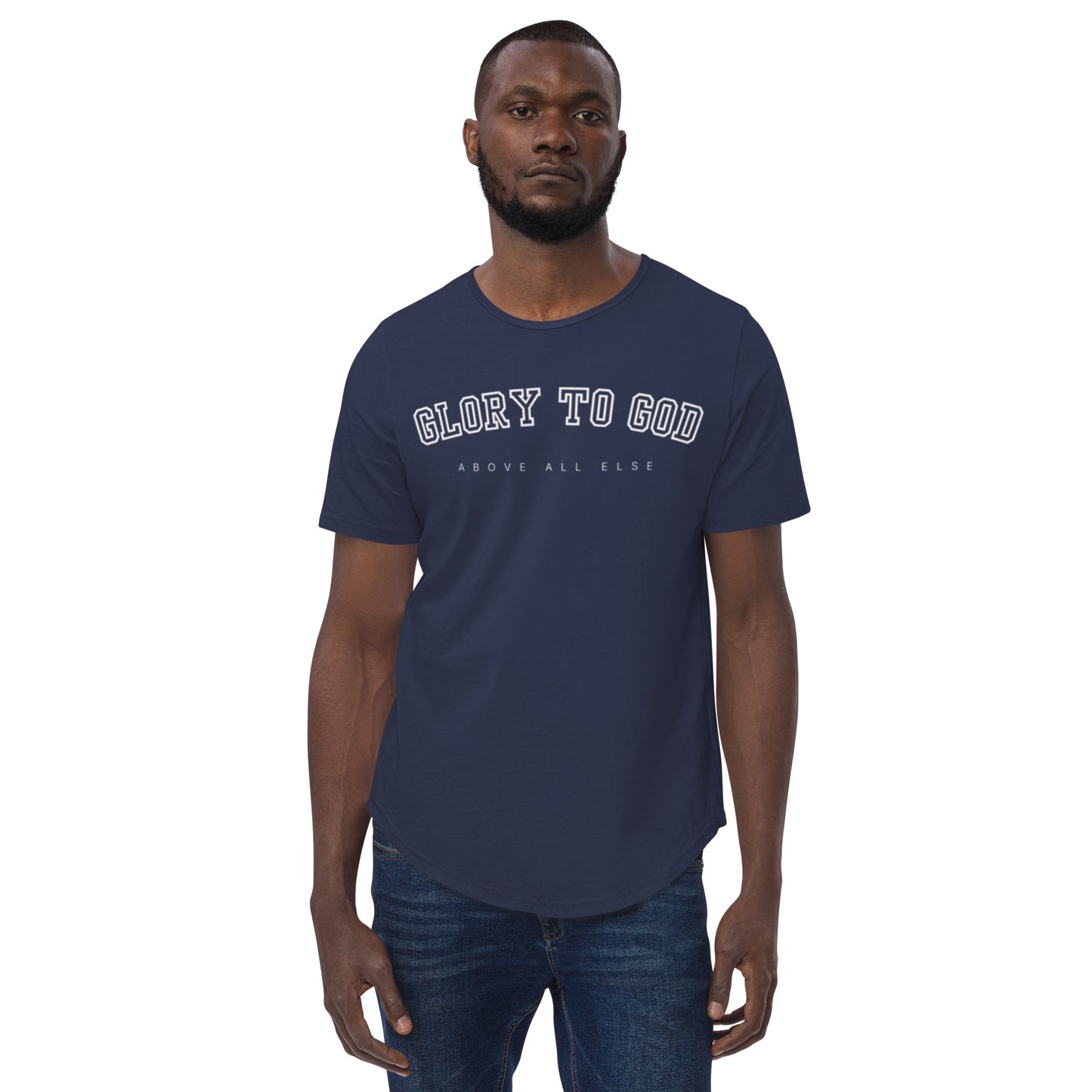 Glory to God Men's Curved Hem T-Shirt