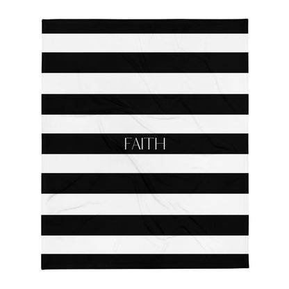 Faith Striped Throw Blanket