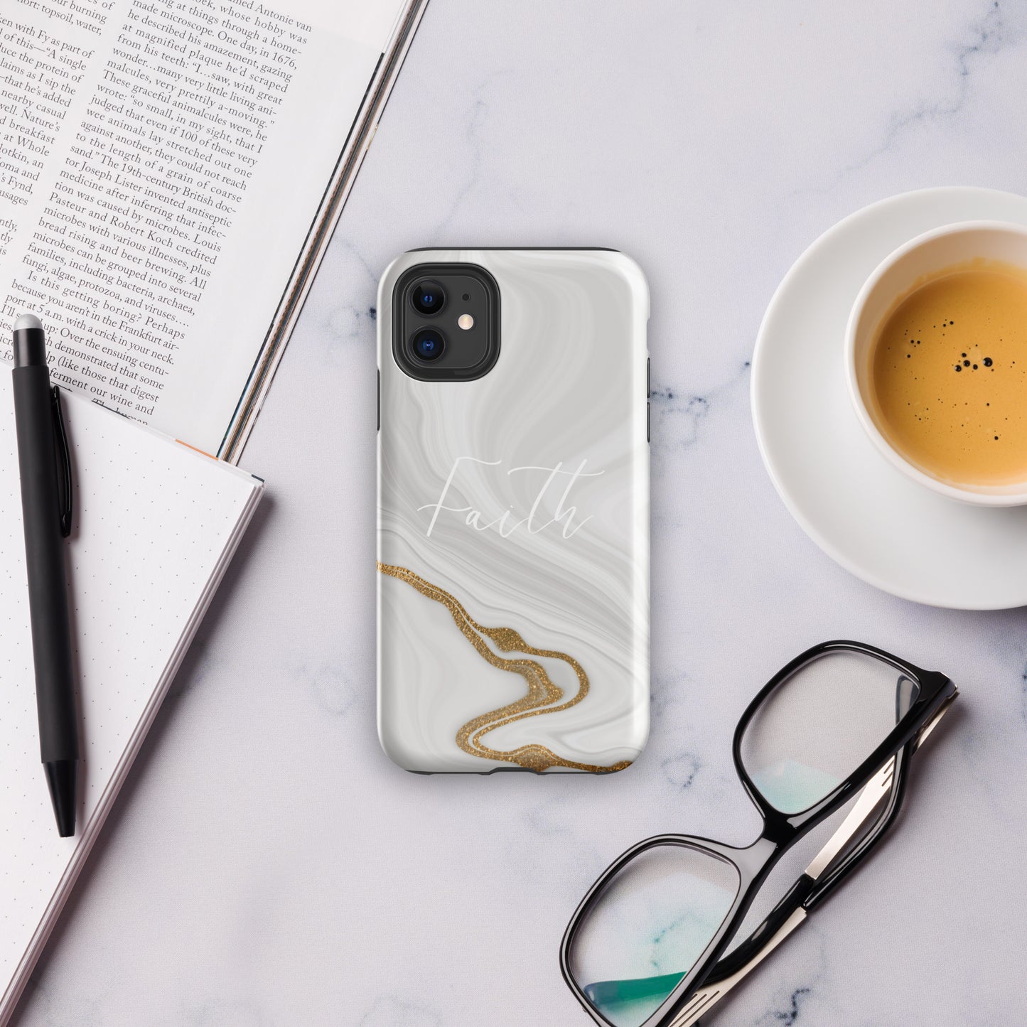 Faith Marble Pattern Tough Phone Case