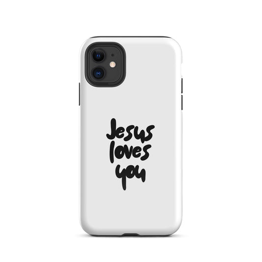 Jesus Loves You Tough Phone Case