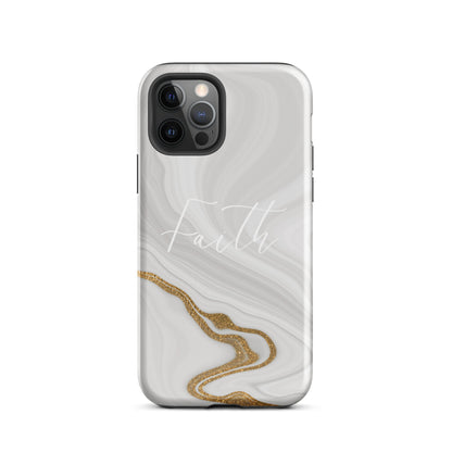 Faith Marble Pattern Tough Phone Case