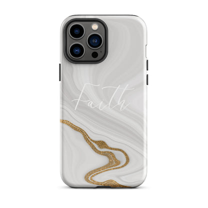 Faith Marble Pattern Tough Phone Case