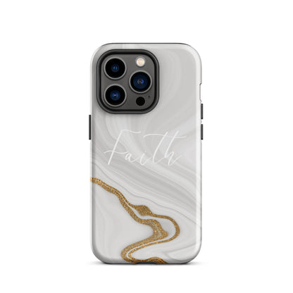 Faith Marble Pattern Tough Phone Case