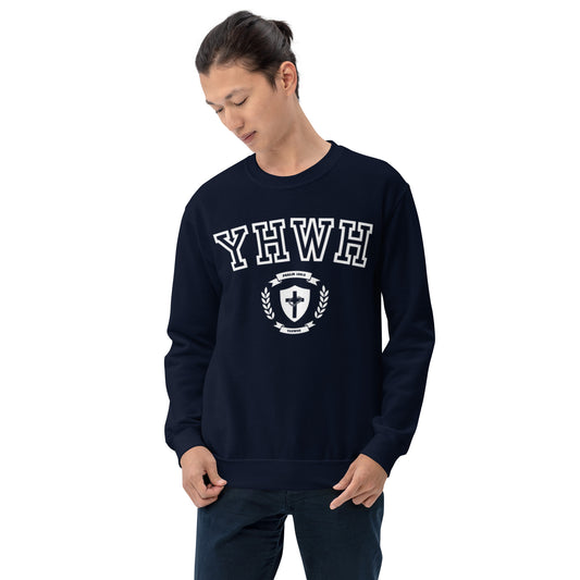 Yahweh Psalm 100:3 Unisex Sweatshirt - White Outline